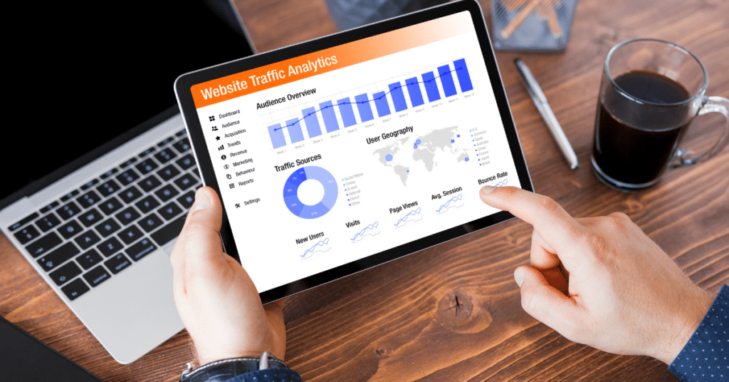 A graphical representation of increased search engine visibility from white hat seo tactics.