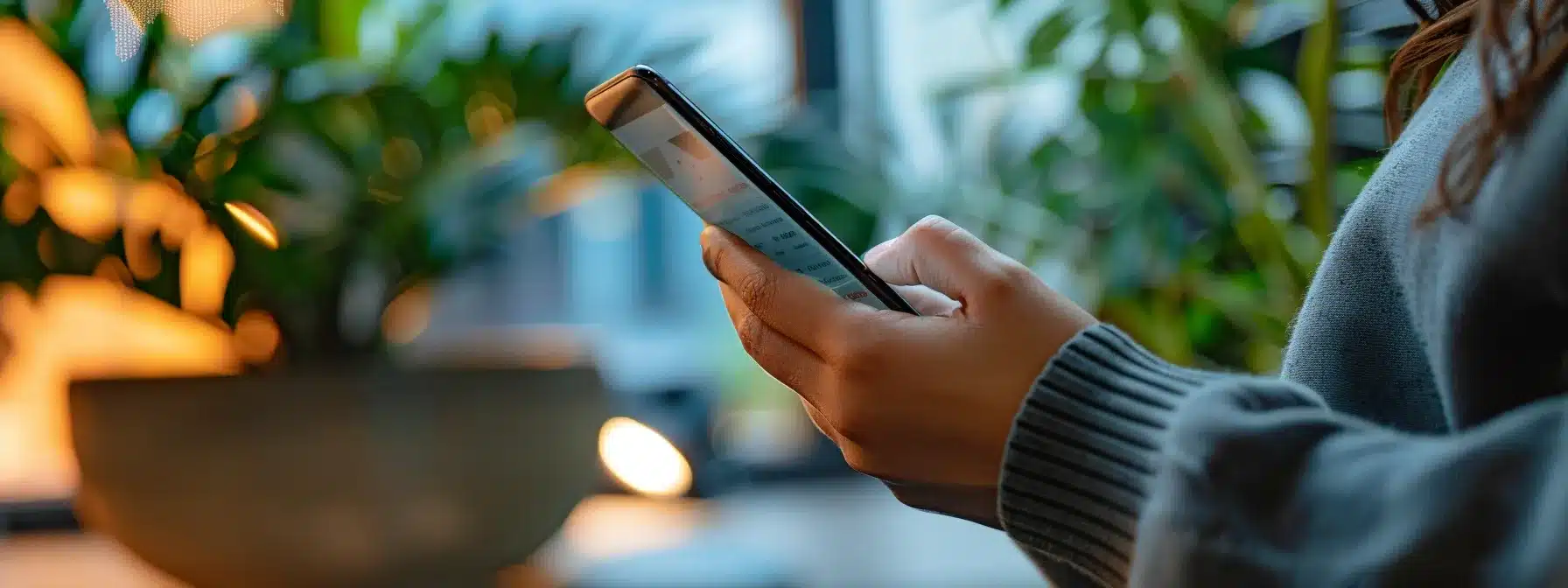 a person reviewing mobile seo strategies on a smartphone screen.