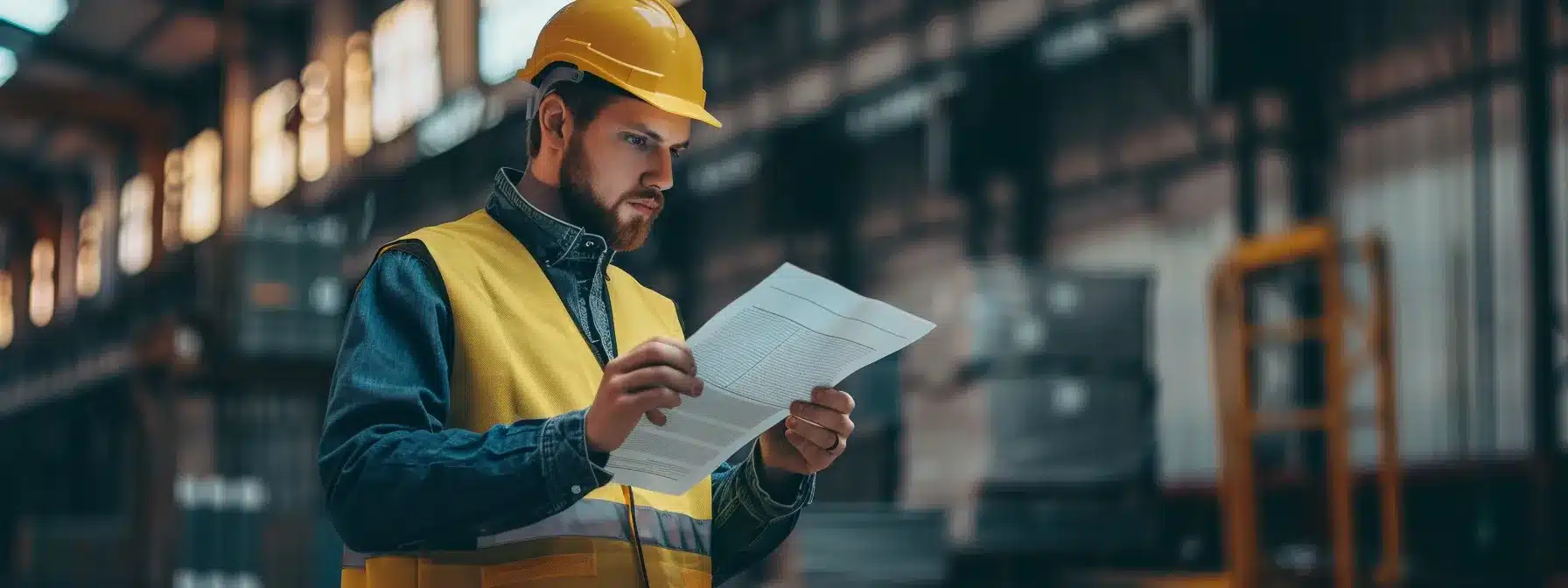 a contractor reviewing their website's seo audit checklist.