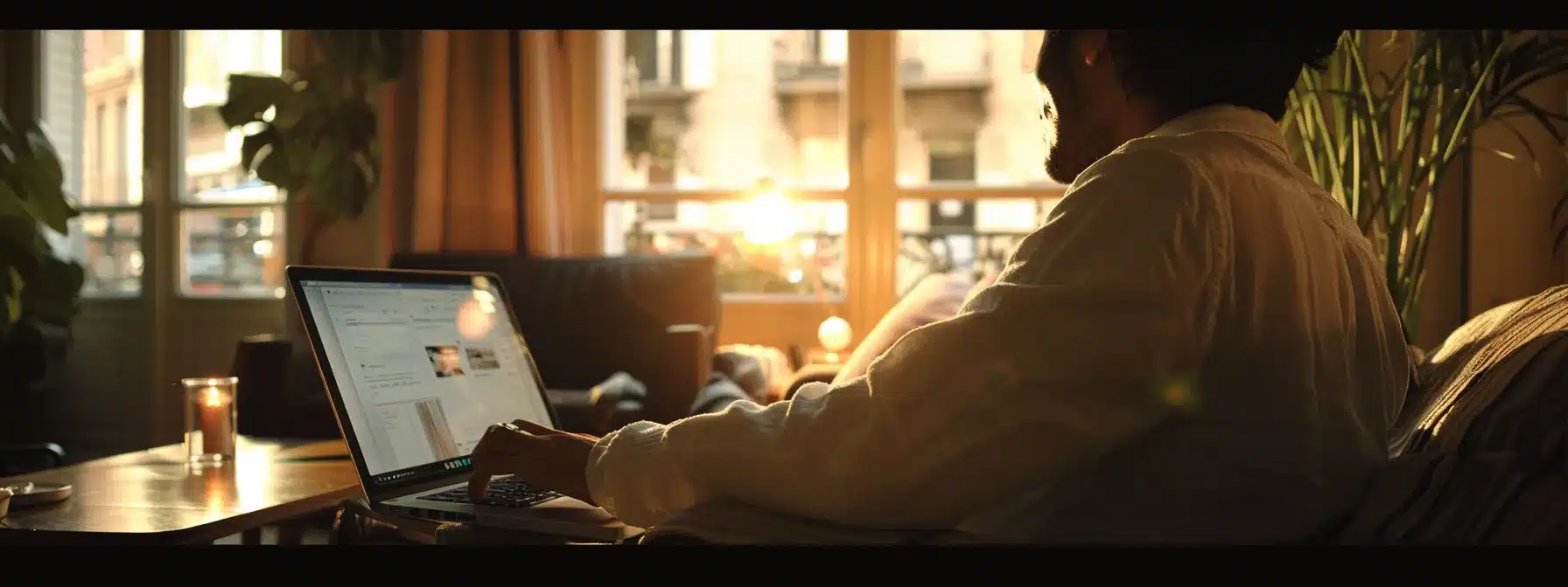 a person working on a laptop, adjusting website settings for mobile optimization.