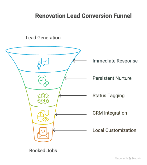 Can automations follow up with renovation leads until they say yes or no?​