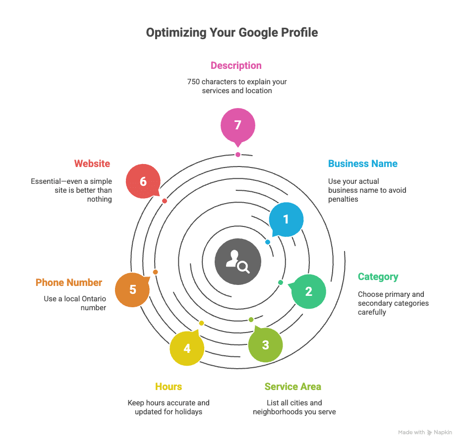 What local SEO strategies work for trades in North Bay and other Ontario cities?