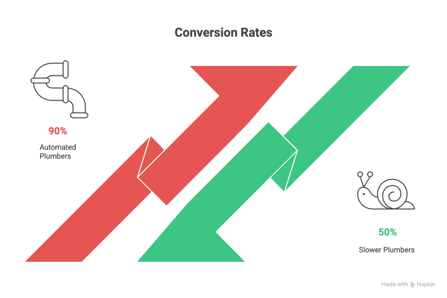 Why is “speed-to-lead” so important for plumbers in North Bay looking to grow their business?​